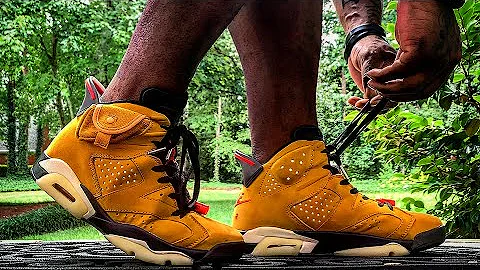 THE AIR JORDAN 6 TRAVIS SCOTT YELLOW MUSTARD (OPTION B) WAS A MUST COP.. RESPECTFULLY + On Foot 👟