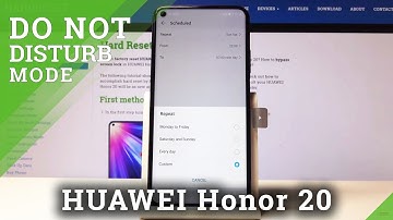 How to Mute Sounds & Vibrations in HUAWEI Honor 20 - Do Not Disturb Mode