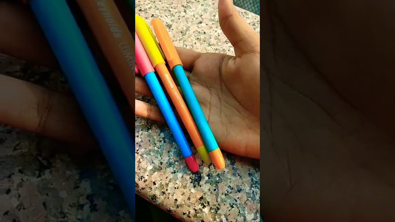 REYNOLDS LUMINO BLUE GEL PEN 😱📖