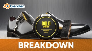 Breakdown | 3D Product Animation in Blender and After effects | Shoe Polish | Rendered with eevee.