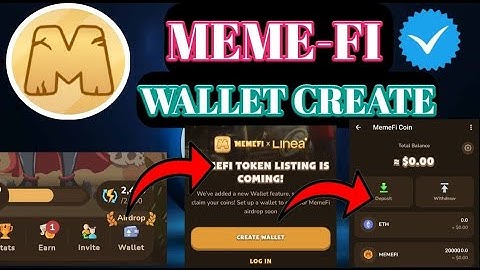 Memefi Wallet  Create and Connect | Memefi Update | Memefi Coins Withdraw update #memefi