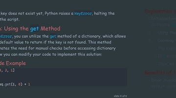 How to Prevent KeyErrors in Python by Returning Default Values in Dictionaries
