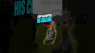 Kid Challenges a Cop to a Race 🤣