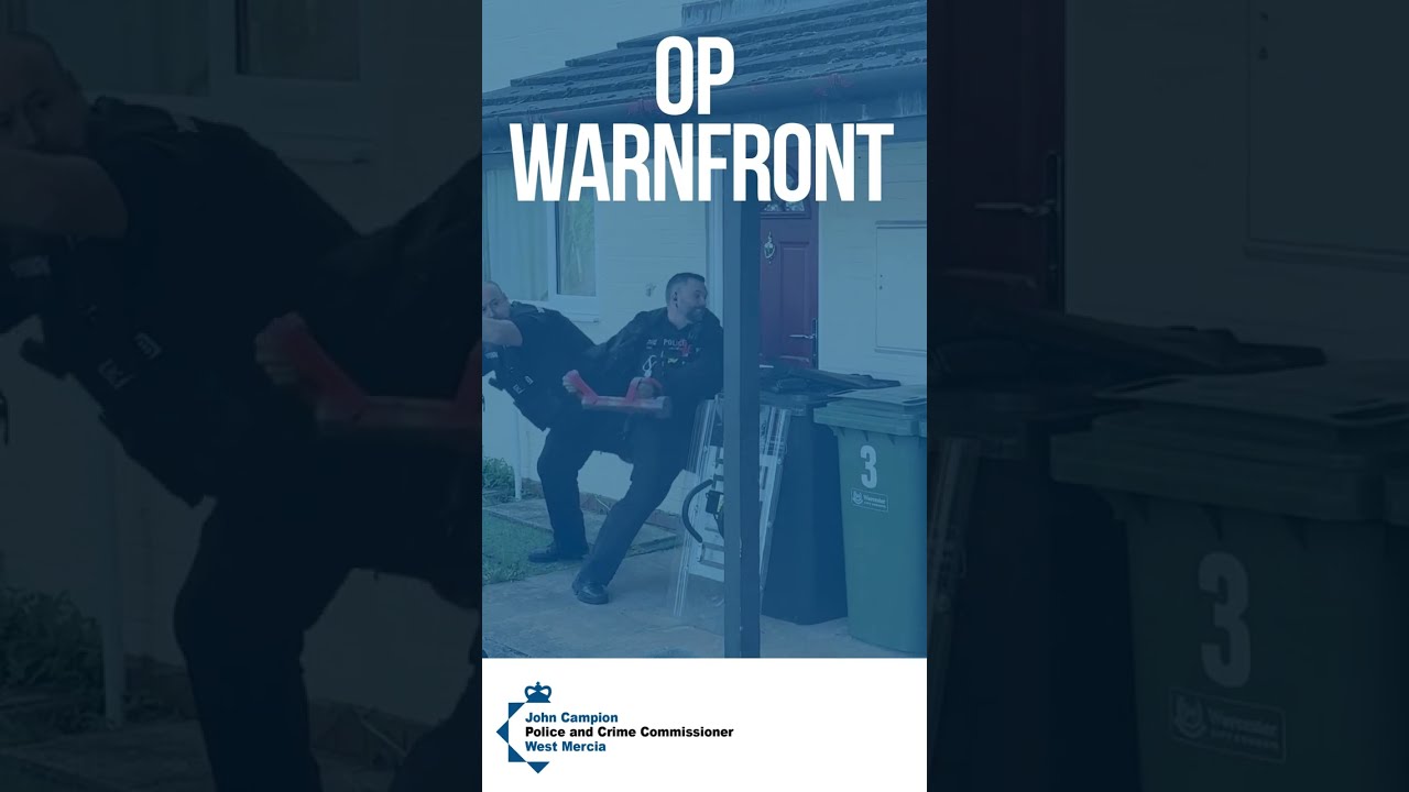 Op Warnfront - West Mercia Police day of action in Warndon, Worcester