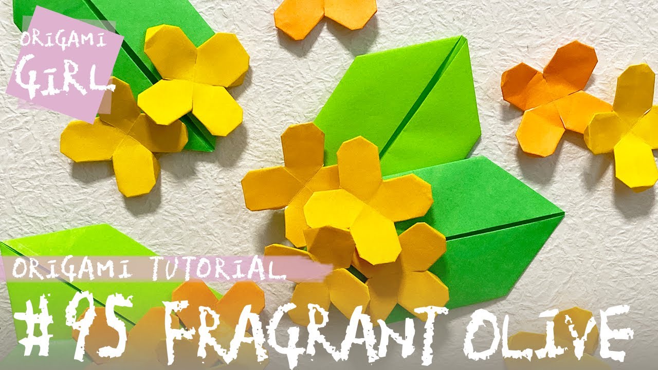 Origami - How To Make a Fragrant Olive Flower - YouTube