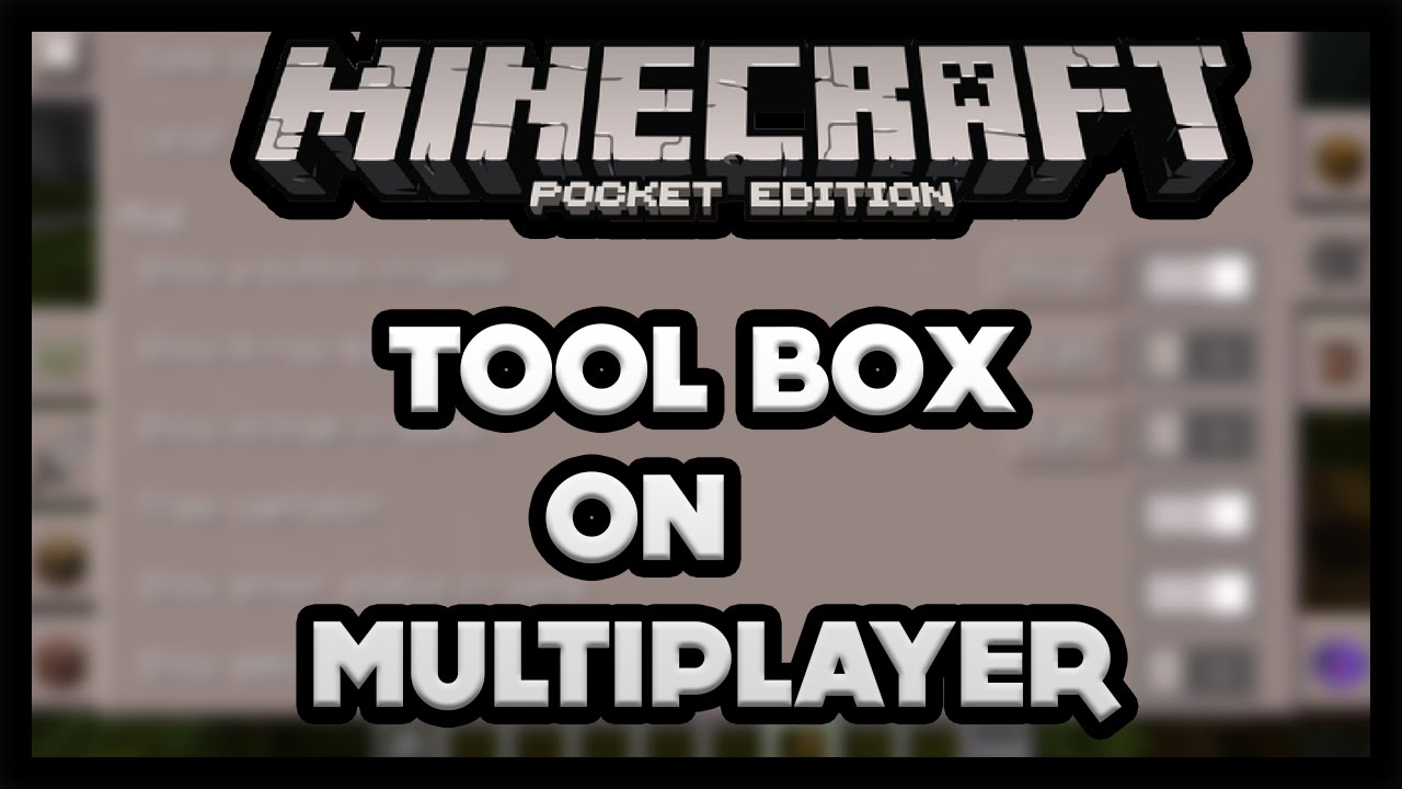 How To Use Toolbox Mod On Multiplayer Minecraft Pe Too Many Item Mod Mcpe Pocket Edition Youtube