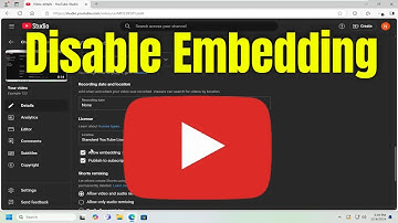 How to Disable Embedding on a YouTube Video