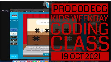 ProCodeCG Kids Weekday Coding Class - Online - 19 Oct 2021