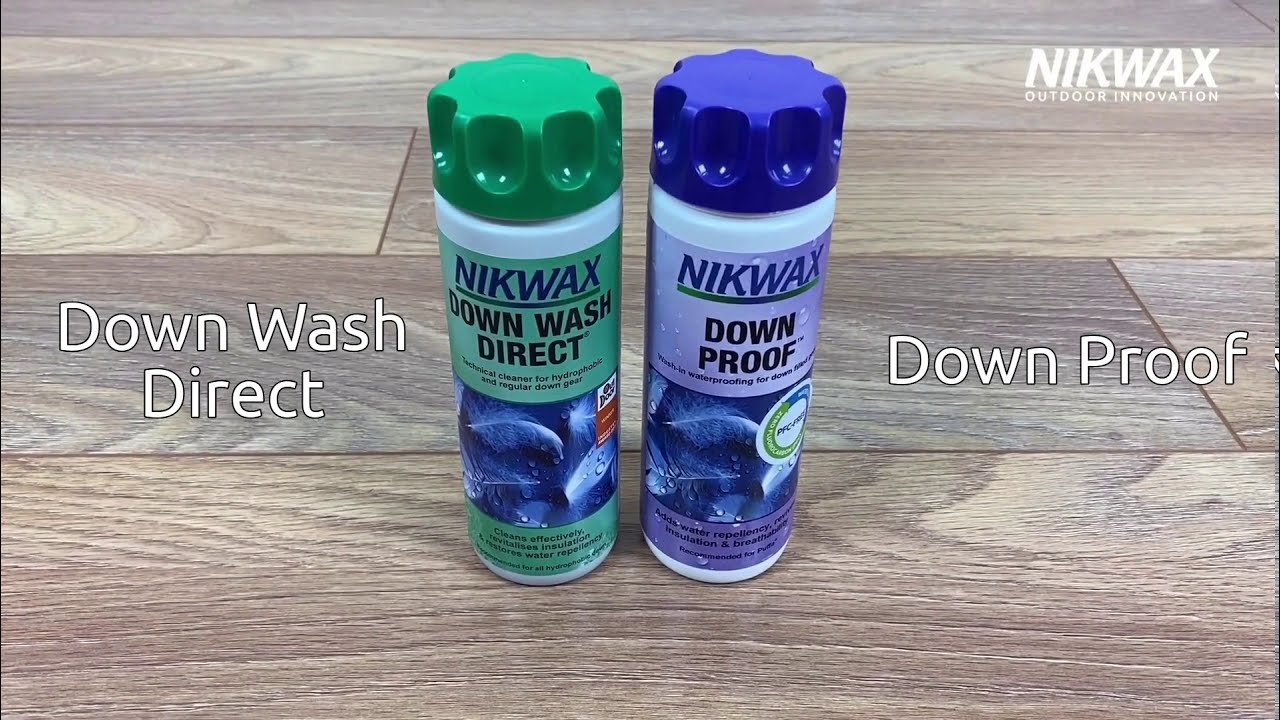 Pack Duo Nikwax DOWN WASH & DOWN PROOF 2x300ml - Pour Laver Et Imperméabiliser Vestes Et Sacs De Couchage En Duvet