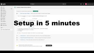 Setup guide Voodux Simple Subscriptions - Shopify app