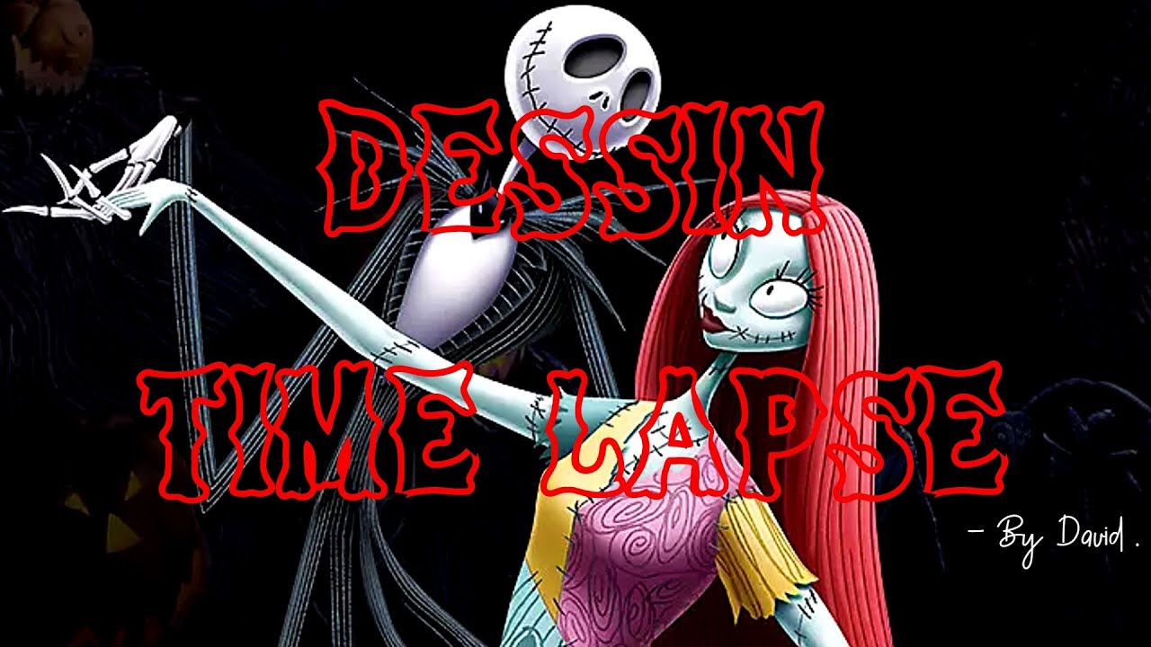 By David | * dessin * MR Jack et Sally ( #Halloween )|Time Lapse