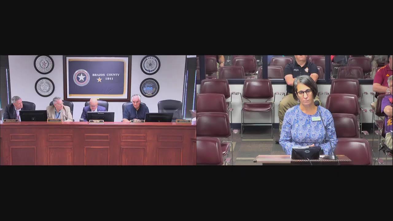 Brazos County Commissioners Court Special Called Session- November 6, 2025