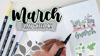 PLAN WITH ME | MARCH 2020 Bullet Journal Setup