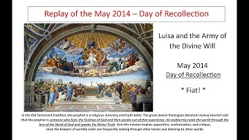 Lesson 2- broadcast - Luisa and the Army of the Divine Will   Fiat!