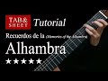 Recuerdos de la Alhambra - Guitar Lesson + TAB