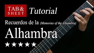 Recuerdos de la Alhambra - Guitar Lesson + TAB