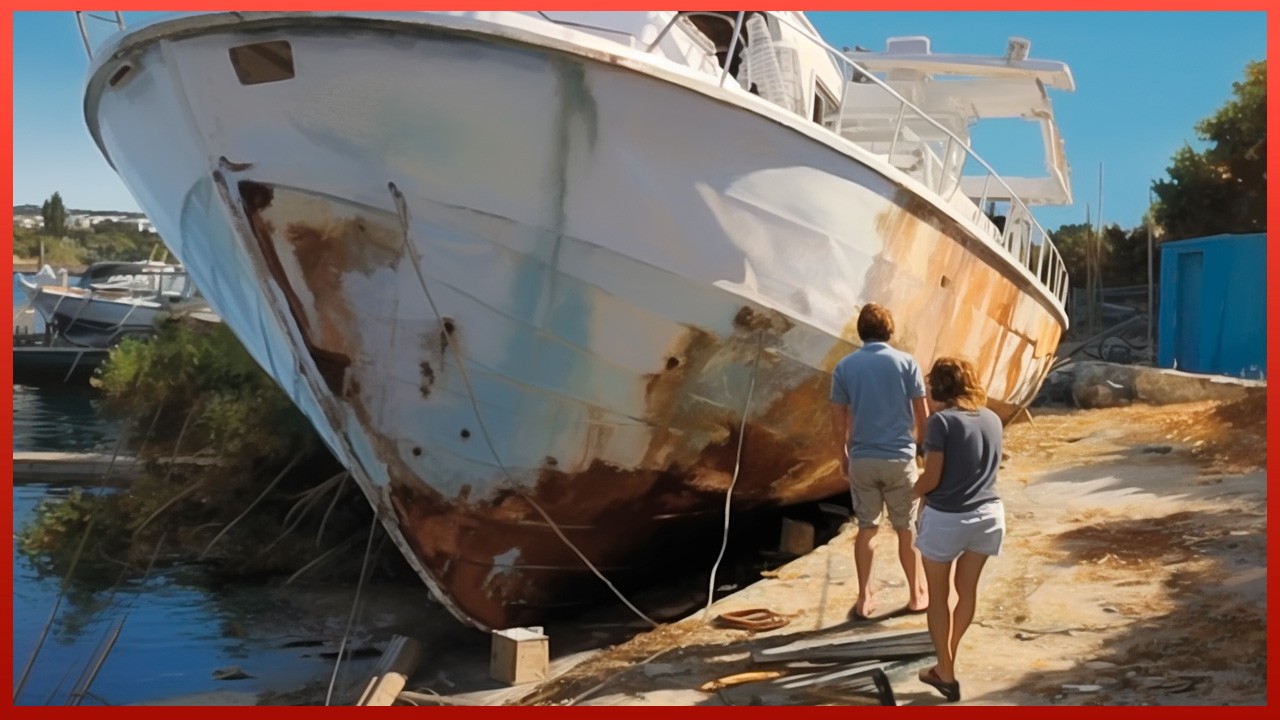 ⁣Family Buys $2500 Old YACHT and Renovates it Back to New | Start to Finish by @SailingMelody