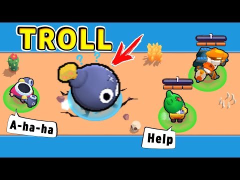 Видео: Голова Тика ТРОЛЛЬ vs НУБ !! Смешные Моменты Brawl Stars #15