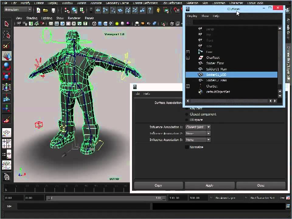 Maya tutorial: Transfer model weighting information - YouTube