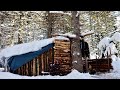 Bushcraft Super Shelter - Winter Camping for a Night - Awesome Results!