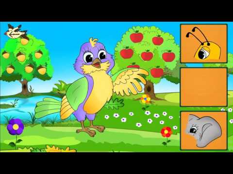 Ghép hình động vật- tô màu cho bé