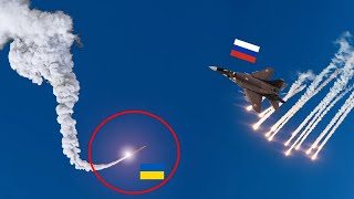 นาทีช็อก! นักบินรบ MiG-29 ของรัสเซียพยายามหลบหนีขีปนาวุธยูเครนแต่ล้มเหลว