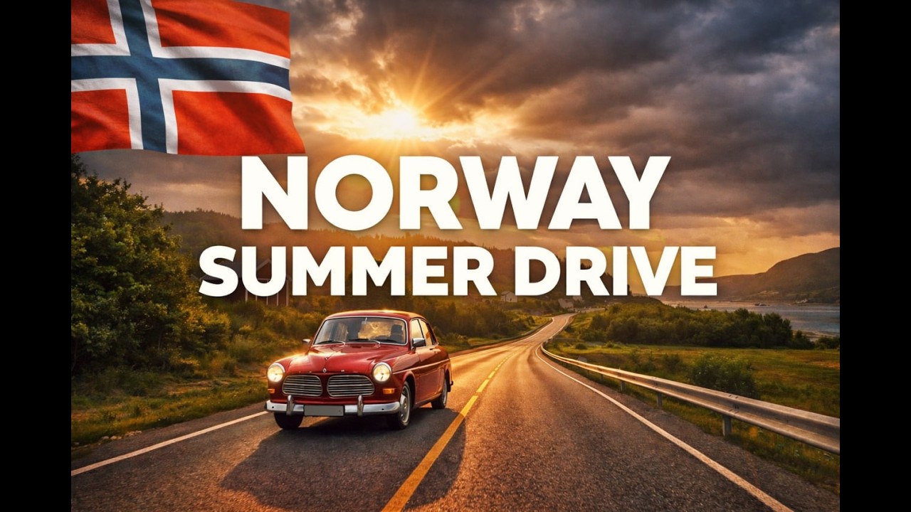 🌟Relaxing Norway Summer Drive 2025: Escape Winter from Engdalen to Bremsnes🌟