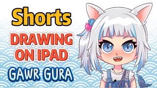 #Shorts | Draw Chibi Gawr Gura Hololive | vtuber #gurart