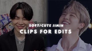 soft/cute jimin clips for edits