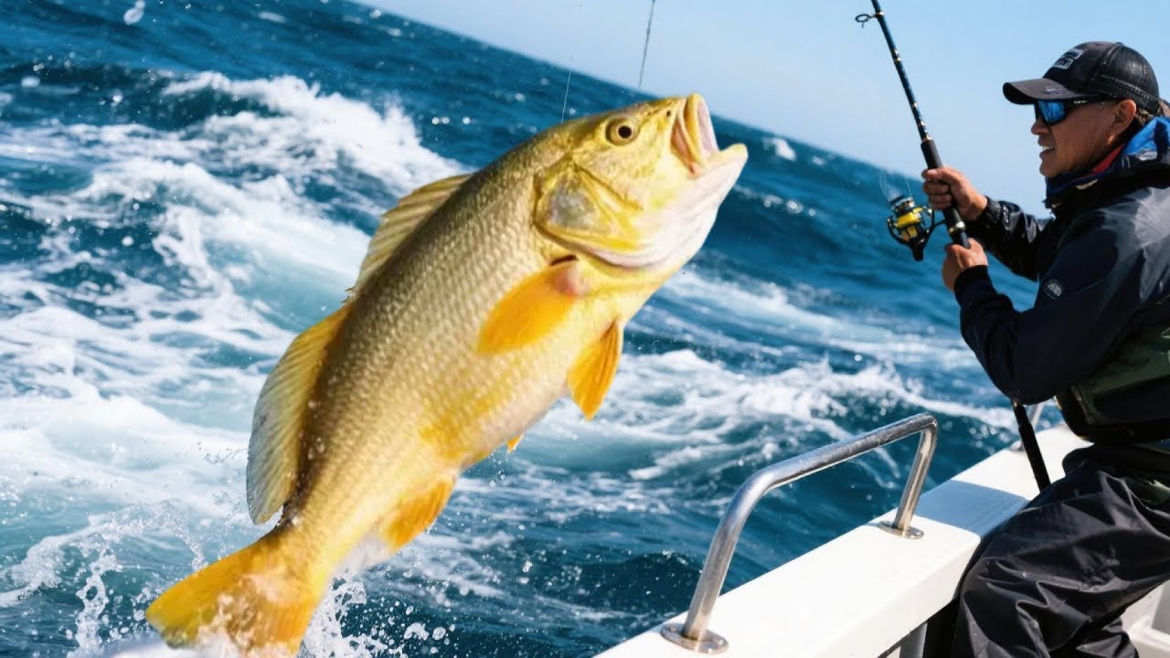 一竿暴富！阿杰钓上极品大黄鱼，一条就卖5000+！这运气绝了！