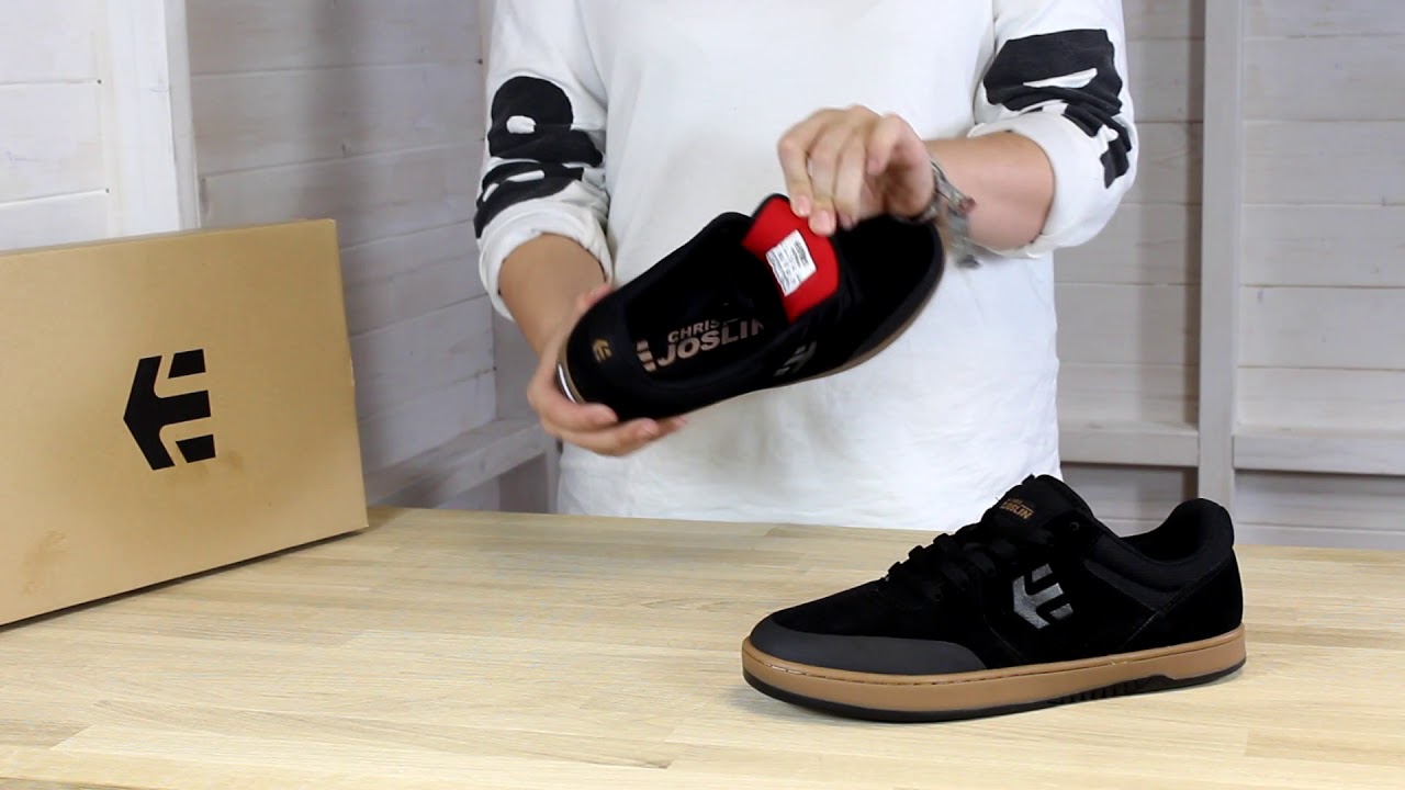 Etnies Marana in Black/Red/Gum - YouTube