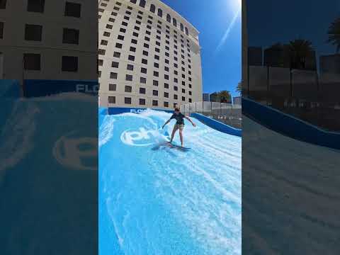 Tourist on the FlowRider at Planet Hollywood Resort Casino Las Vegas 202