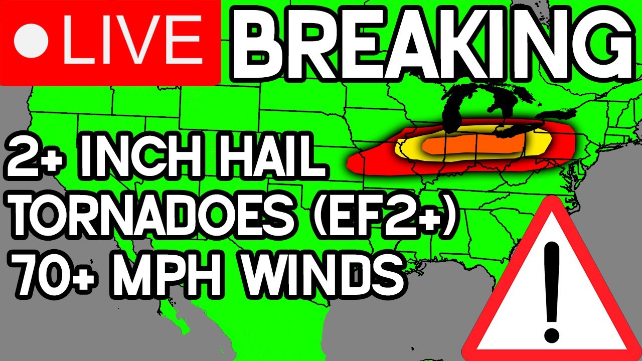 Live Coverage: Destructive Hail, 70+ MPH Winds And Tornadoes Possible ...