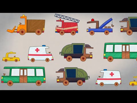 🚦 Машинки 🚙 Целый город машин! 🔥 Развивающие мультфильм для детей
