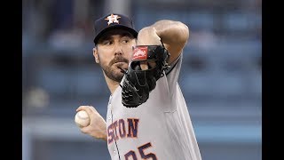 In game 1 of the alds, verlander earned win, allowing two runs 5 1⁄3
innings and striking out seven. he held cleveland indians hitless
through fi...