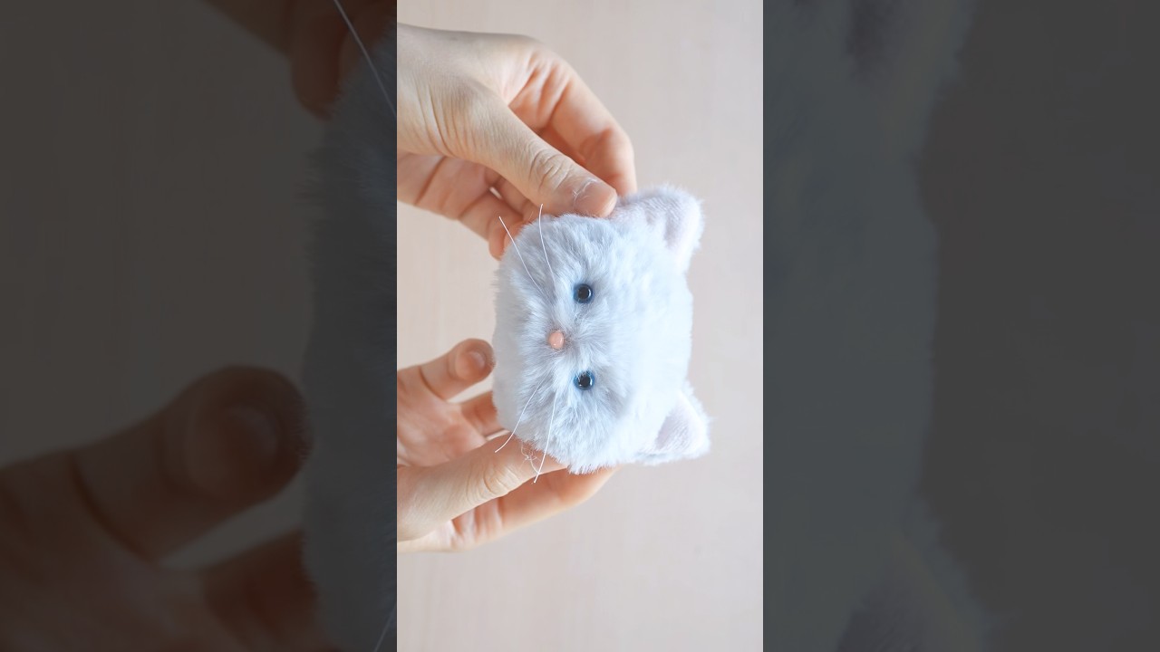 【型紙無料】ねこのぬいぐるみ作ったよ #handmade #ハンドメイド #cat #ぬいぐるみ #ぬい活