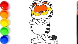 Drawing Garfield Coloring Pages