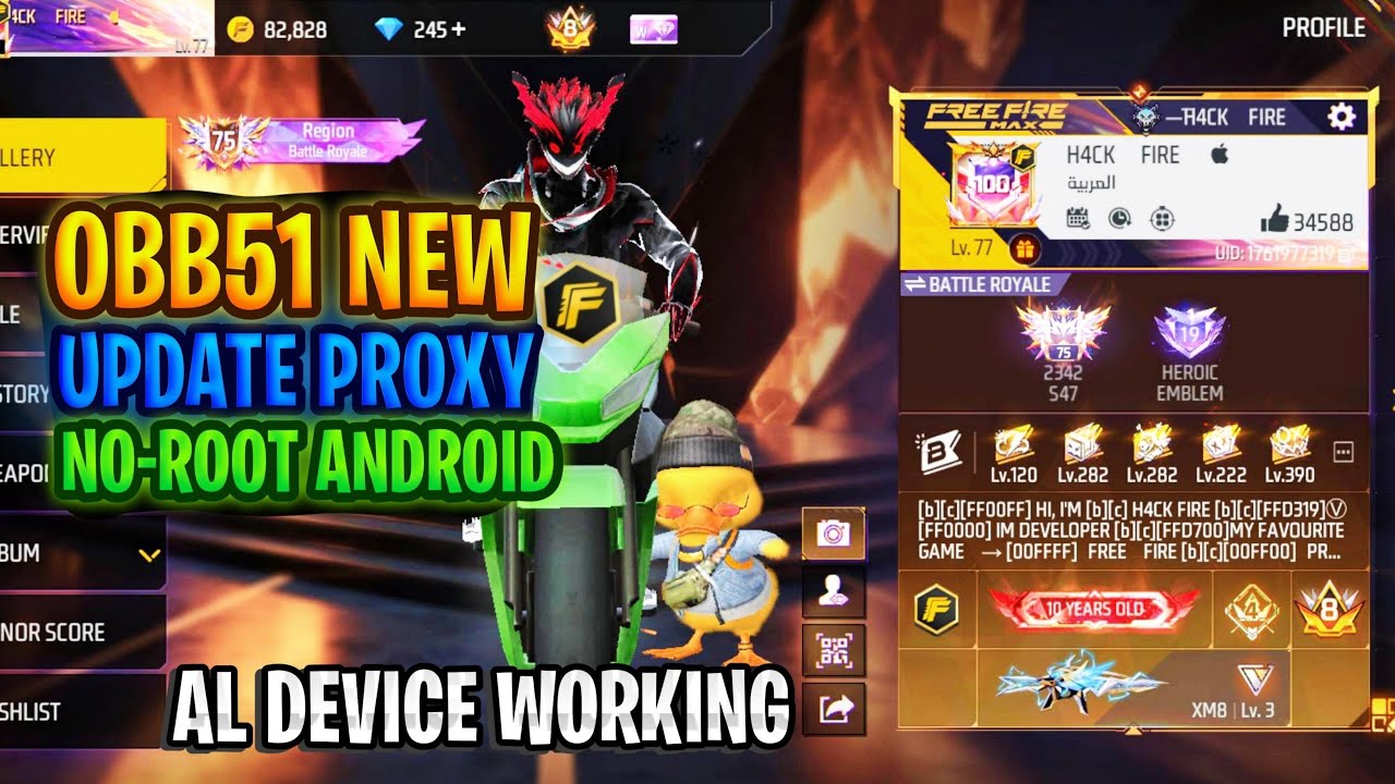 NEW OBB51 UPDATED PROXY SERVER 😱 || ONE TIME SETUP || EMOTE SHOW ASTUTE PROXY 🔥 