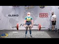World Sub-Junior Record Deadlift with 200 kg by Cassandra Annergren SWE in 84kg class