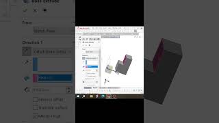 how to apply extrude offset from surface in solidwork