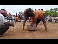 Afjhal khan mujawar  village festival stone lifting competition  indian strong man deadlift