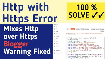 How to Fix Mixes Http with Https Blogger Errors in Hindi 2020 | Techzauto