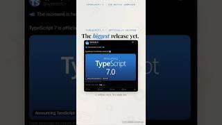 TypeScript 7.0 broke everything (in a good way) #typescript #programming #javascript