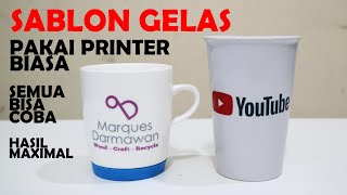 SCREEN PRINTING GLASS USING A REGULAR PRINTER