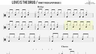 How to Play Love Is The Drug  - Trinity Rock & Pop Drums Grade 3