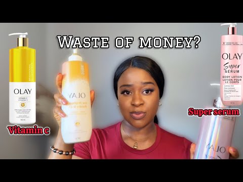OLAY SUPER SERUM vs OLAY VITAMIN C. All you need to know before you buy!   #olay #bodylotion 
