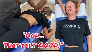 INCREDIBLE full-spine & ankle ADJUSTMENT | Dr. Damon Stewart