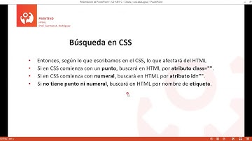 Curso FrontEnd U2·03 - Buscar elemento del HTML desde CSS (por etiqueta, id, clase y cascada)