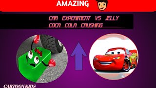 Experiment Car vs Jelly ,Toothpaste, Coca Cola - Crushing .