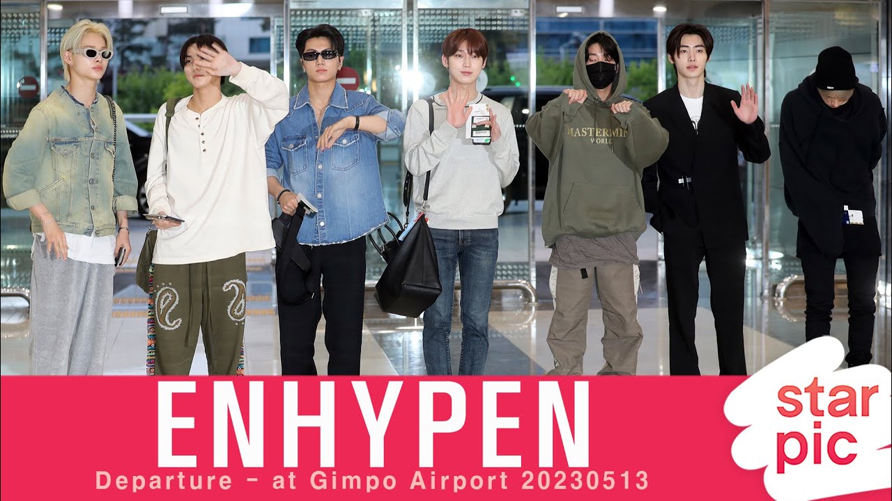 엔하이픈 'KCON에서 만나요!' [STARPIC] / ENHYPEN Departure - at Gimpo Airport 20230513
